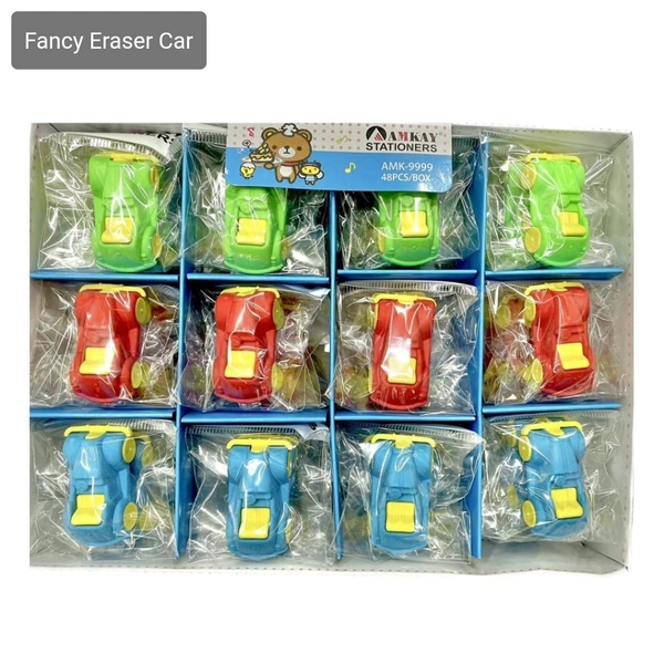 Fancy Eraser Car (48pc Pack)