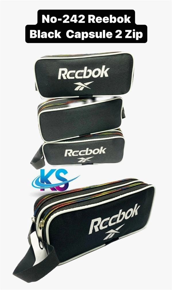 242 Pouch Reebok 2 Zip Black