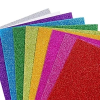 Glitter Foam Sticker Sheet A4 (10pc Pack) - Assorted