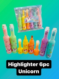 Highlighter Bottle Shape Unicorn (6 Color Set)