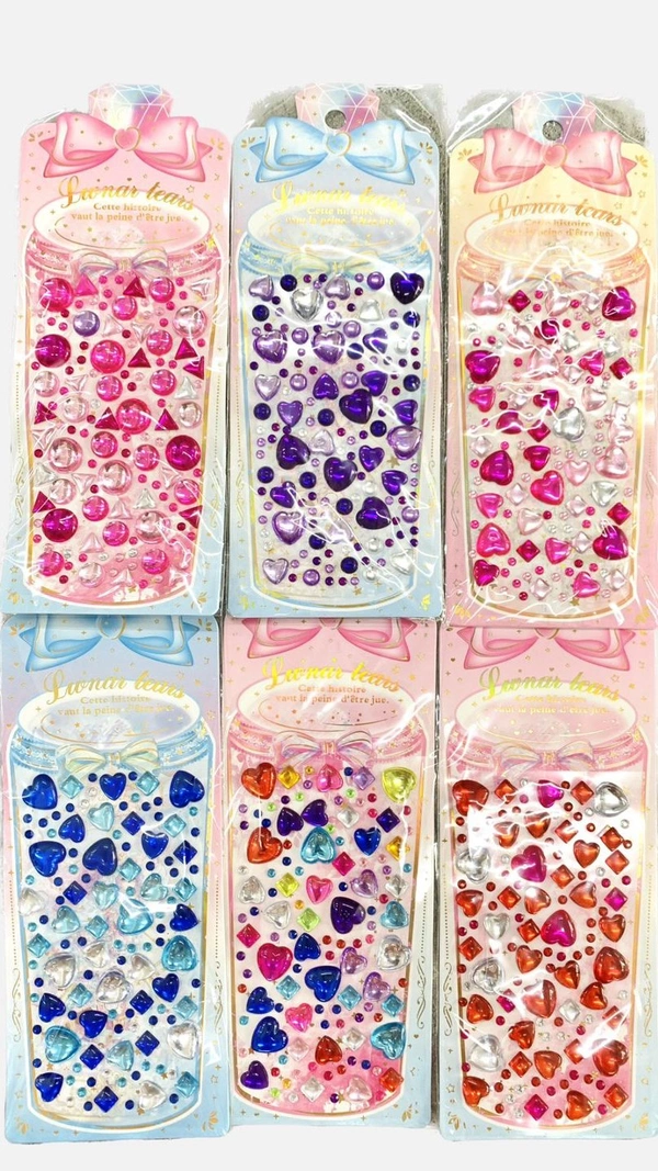 1-13-44 Craft Stickers Stones Beads 