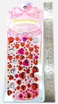 1-13-44 Craft Stickers Stones Beads 