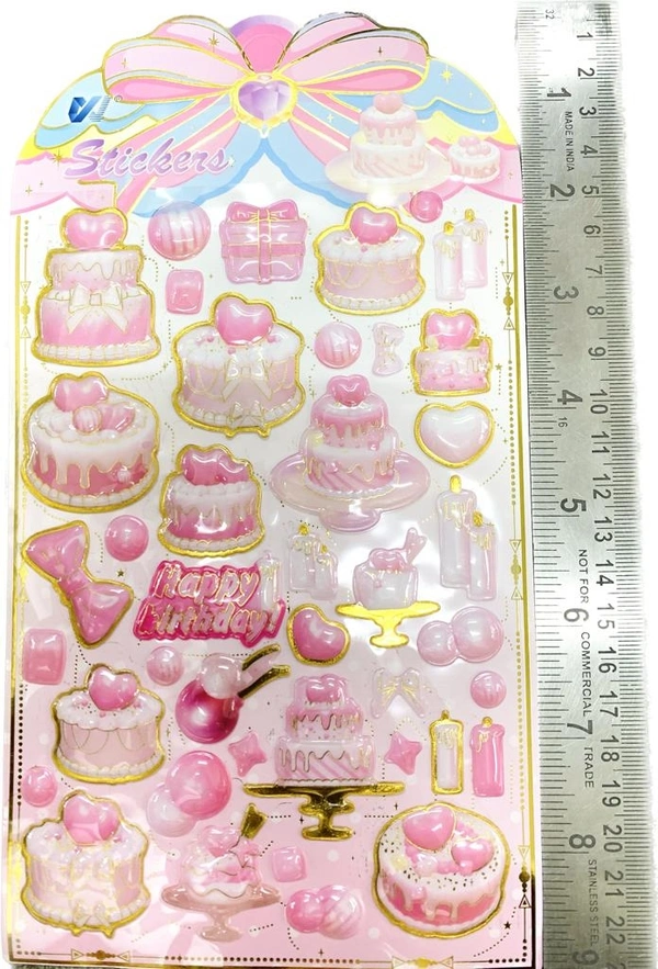 1-13-31 Happy Birthday Craft Stickers