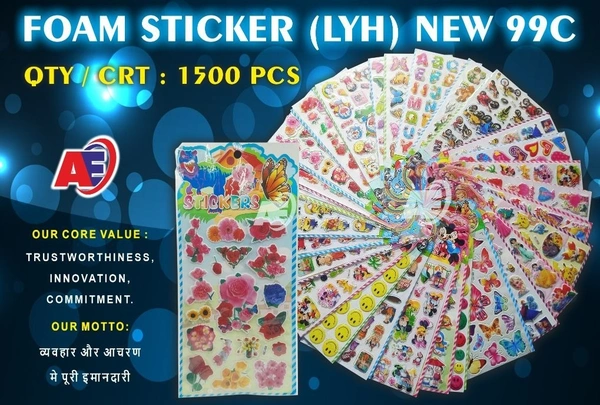 Foam Sticker LYH Big Size Mix Design