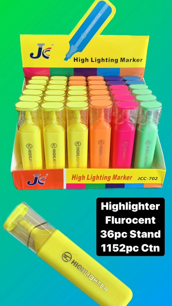 Highlighter Flurocent 24pc Box (36pc Stand)