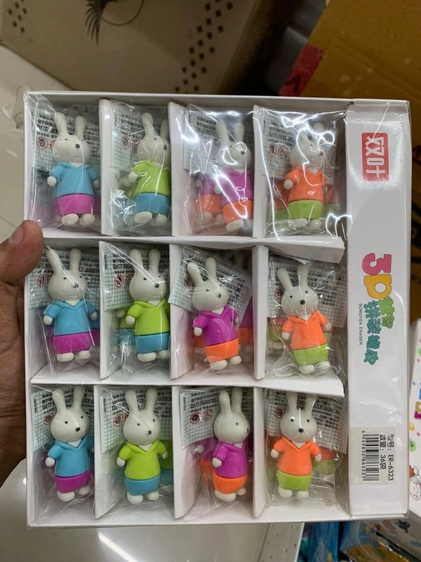 Fancy Eraser Rabbit (48pc Box)