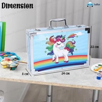 Art Color Kit 145pc Suitcase Unicorn 