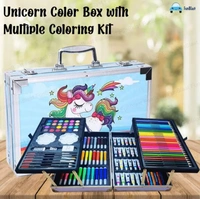 Art Color Kit 145pc Suitcase Unicorn 