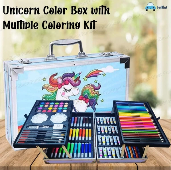 Art Color Kit 145pc Suitcase Unicorn 