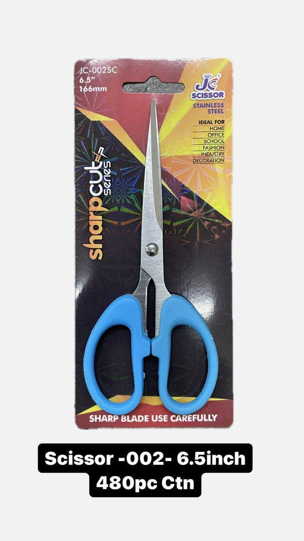 Scissors 002  JC 6.5 Inch (12pc Pack)