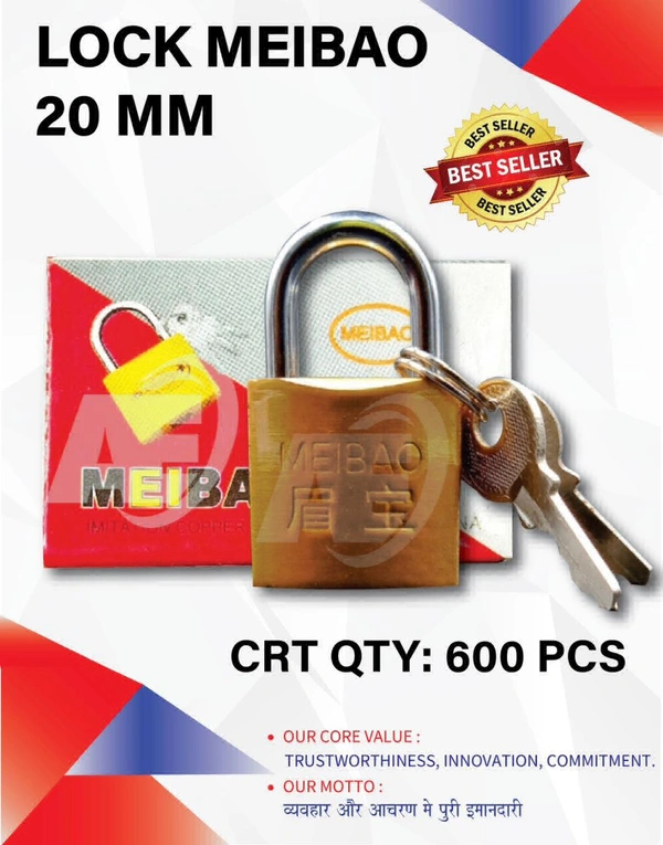 Lock Metal 20mm (12pc Pack)