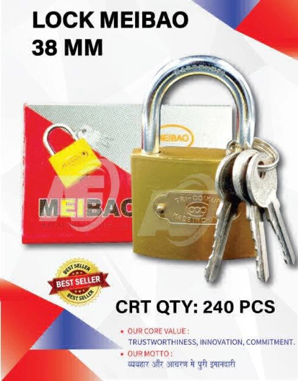 Lock Metal 38mm (12pc Pack)