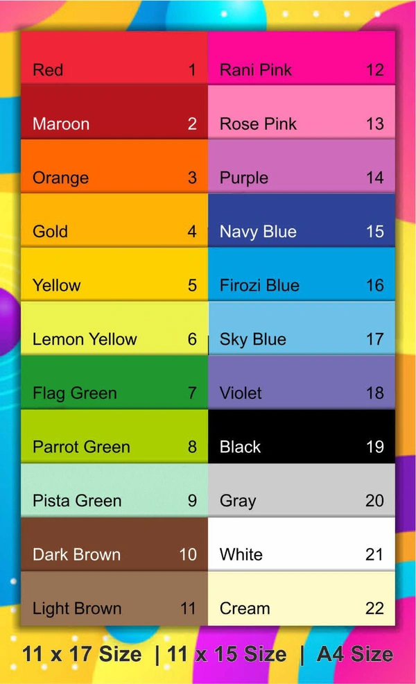 Color Paper A4 Single (100 Sheets) - Yellow