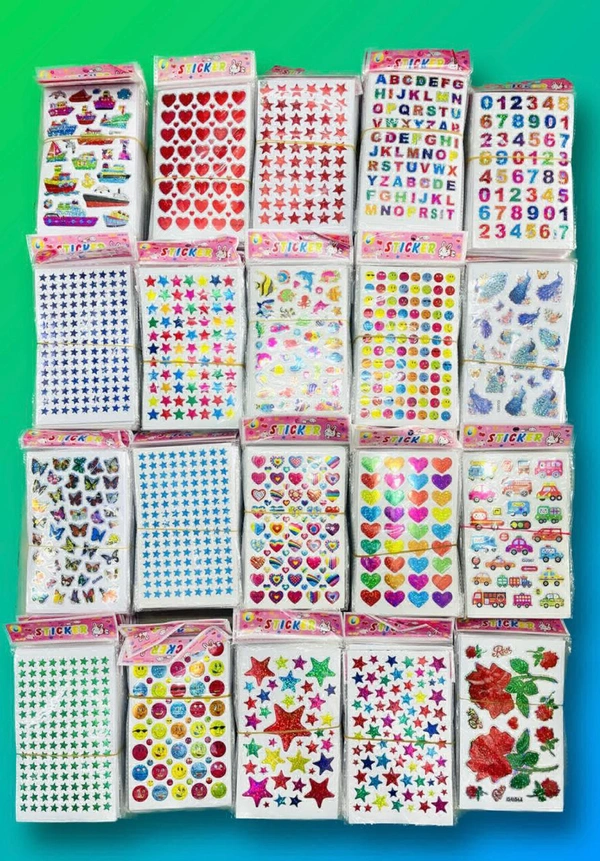 Star Sticker Mix Designs (10pc)