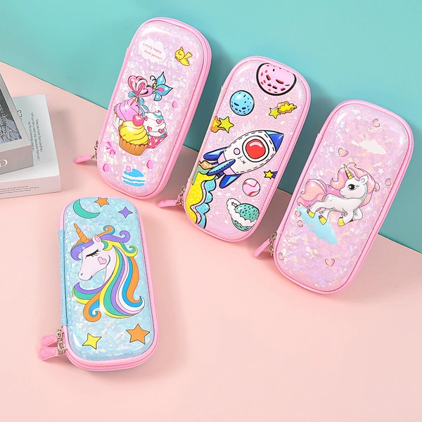 7D Eva Small Glitter Heavy Pouch (Poly Pack) - Icecream