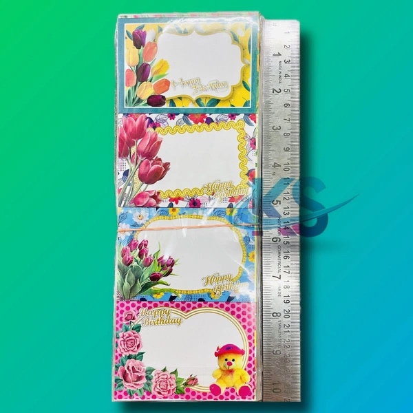 Best Wishes/ Birthday Stickers Big (40pc)