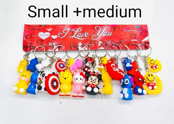 Keychain PVC Small + Medium (12pc)