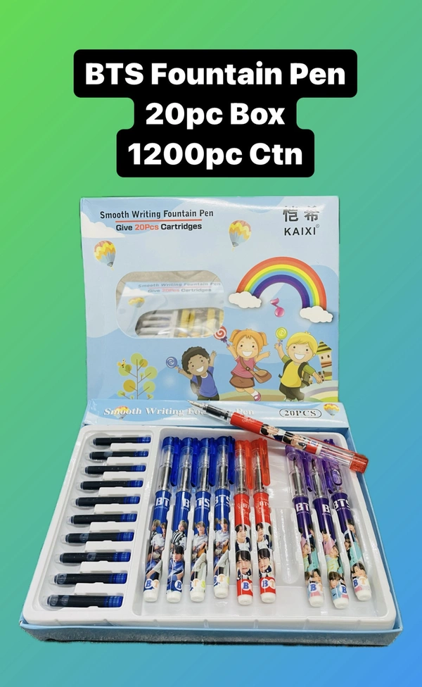 Fountain Pen BTS (20pc) - Blue