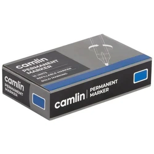 Camlin BOLD-E Permanent Marker Pen (10pc Pack) - Red