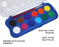 Doms Water Color Cakes Small ( Pack Of 12 )