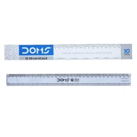 Doms Plastic Ruler Scale 30cm (10pc Pack)