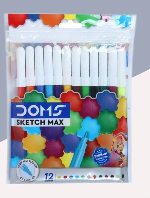 Doms Sketch Max Water Colour Pens ( Pack Of 12 )