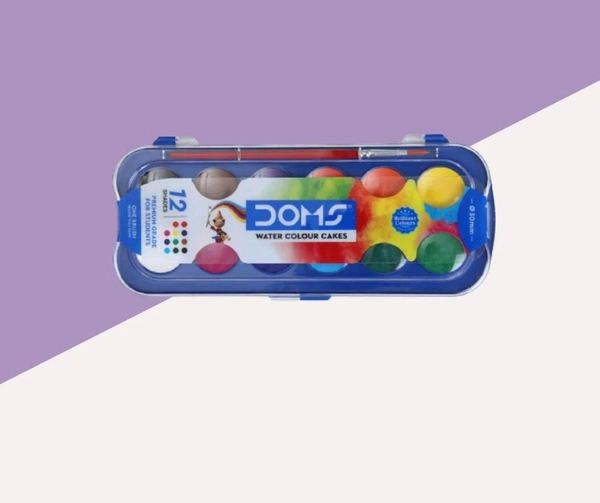 Doms Water Color Cakes Small ( Pack Of 12 )