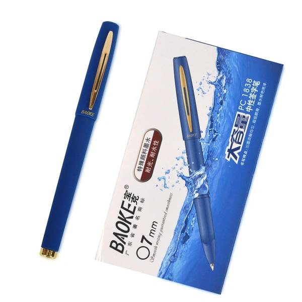 Baoke 0.7mm Roller Gel Pen (12pc Pack) - Blue