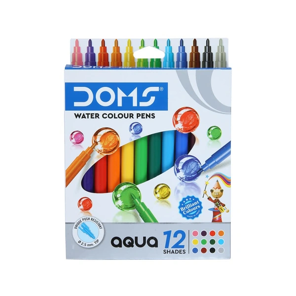 Doms Aqua Sketchpen 12 Shade 40 MRP