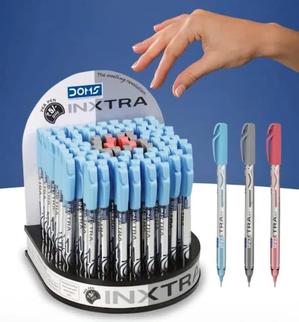 Doms INXTRA 0.7mm Ball Pen (100pc Stand)