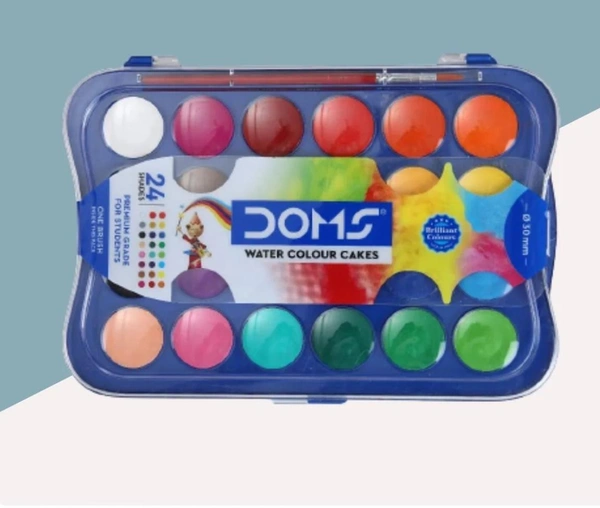 Doms Water Color Cakes ( Pack Of 24 )