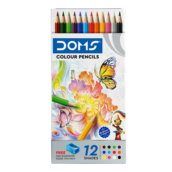 DOMS FSC 12 SHADES COLOUR PENCIL MRP-60