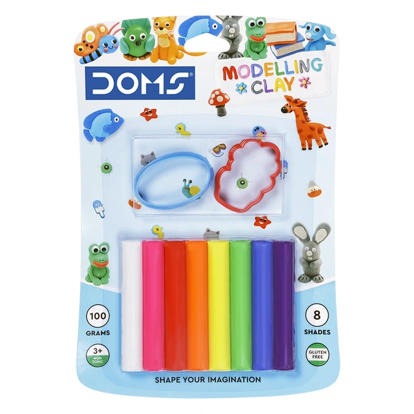 DOMS Modelling Clay 8 Shades (MRP-60)