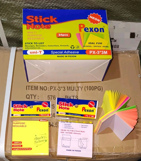 Sticky Note 3x3 Multi 100 Sheets