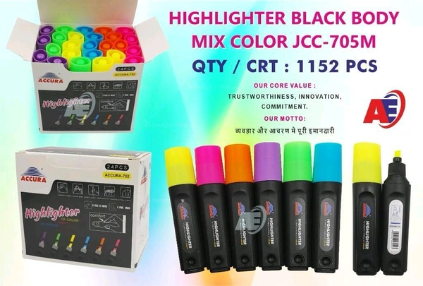 Highlighter Mix Color Accura 702 (24pc Box)