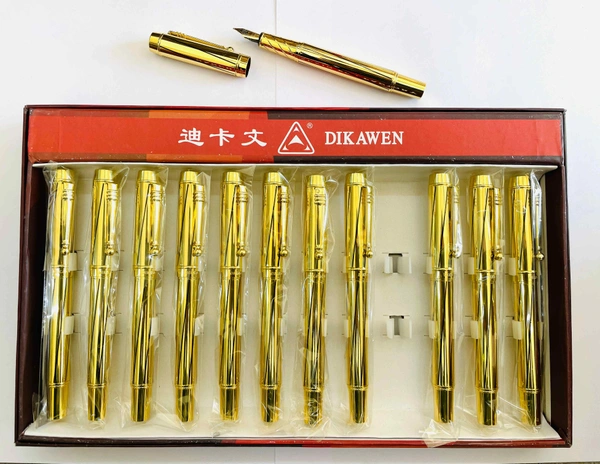 Diwaken 8037 Gold Fountain Ink Pen - Blue