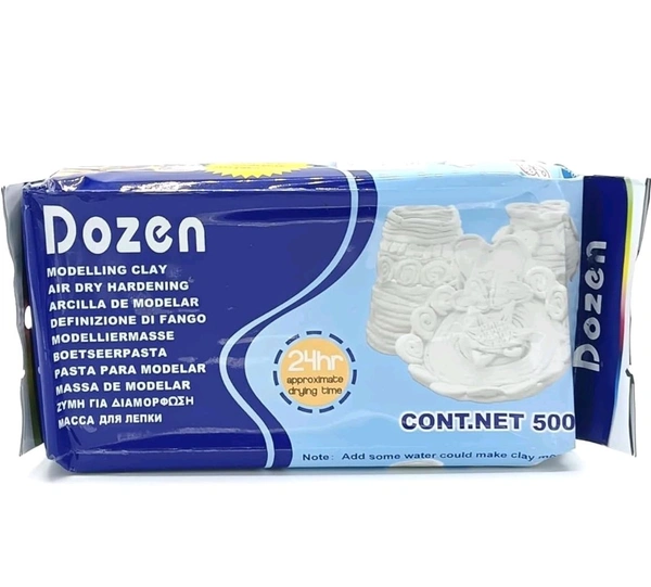 Air Hardening Clay White 500grm