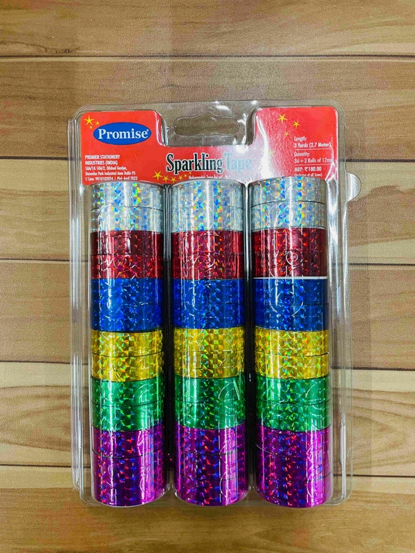 Promise Holographic Tape 12mm 3yrd (39pc)