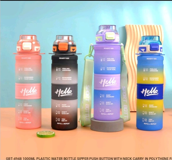 GBT-4948 Plastic Sipper Bottle 1000ml Push Button