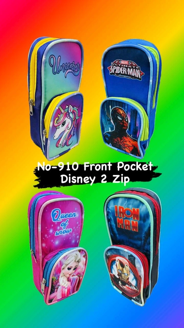 910 Front Pocket Digital 2 Zip Pouch