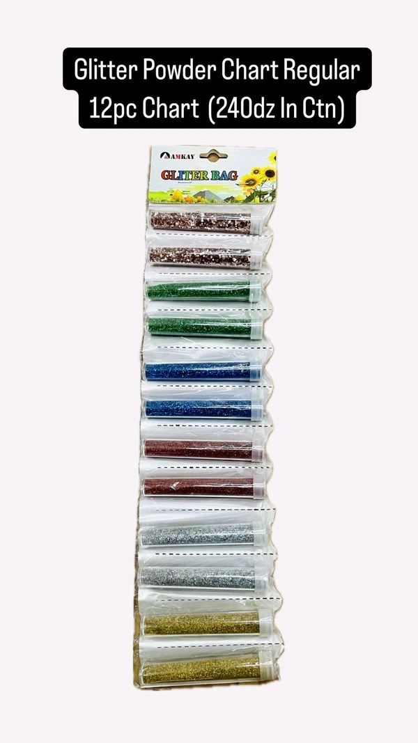 Glitter Powder Regular (12pc Chart)