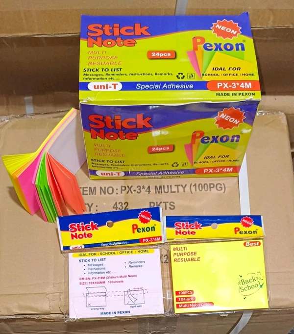Sticky Note 3x4 Multi 100 Sheets