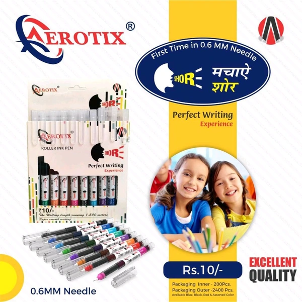 Aerotix Roller Pen 10mrp (10pc) - Black