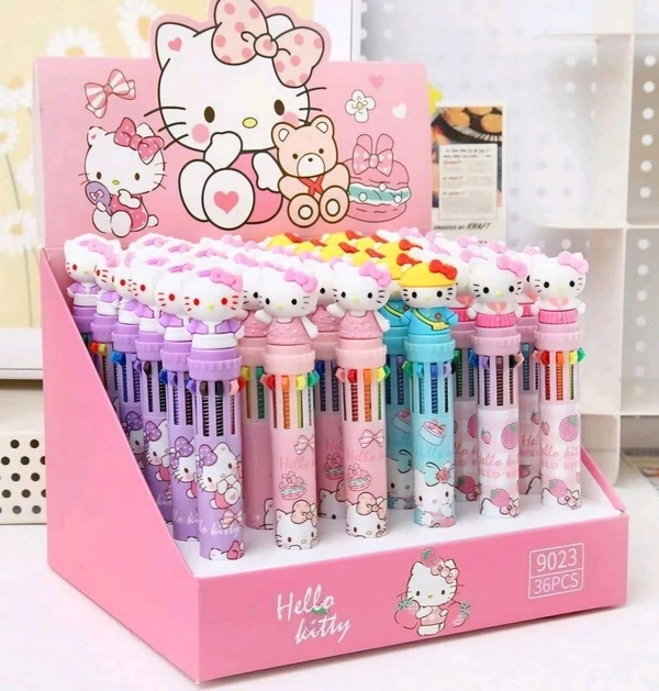 Pen 10 In 1 Kitty Head (36pc Pack)