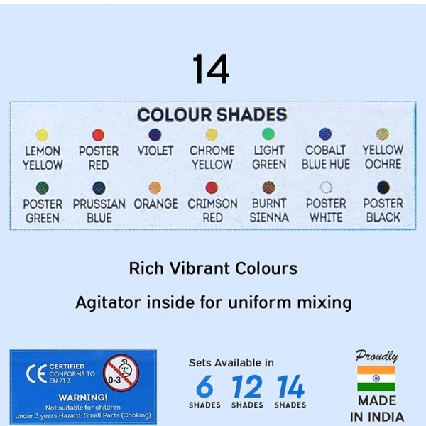 Doms Poster Colours 14 Shades