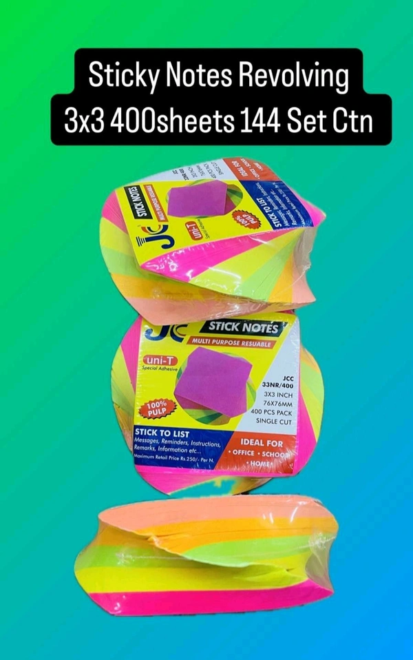 Sticky Notes Revolving 3x3 400sheets 