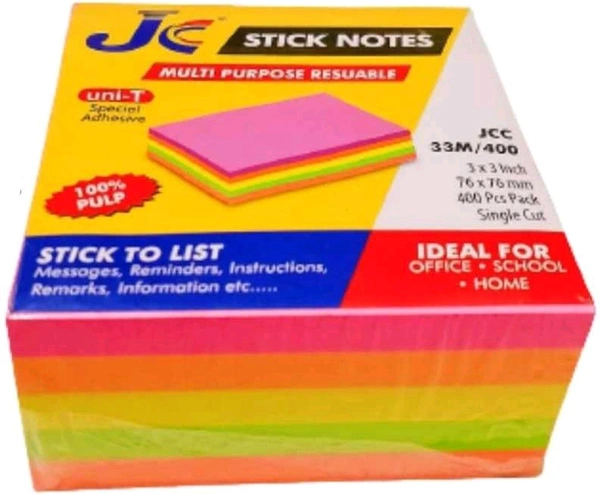 Sticky Notes 3x3 Multi 400sheets