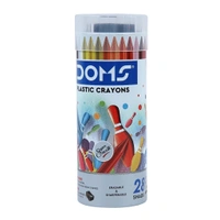 Doms Plastic Crayons 28 Shade 100mrp