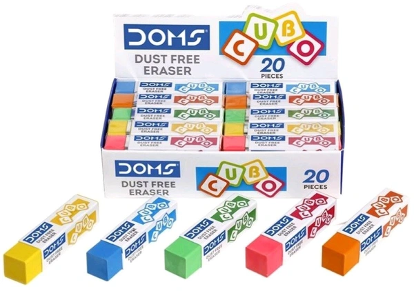 Doms Cubo Eraser (20pc Pack)