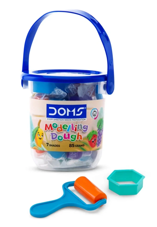 Doms Modelling Dough Clay (7 Shades 85grm) 40mrp